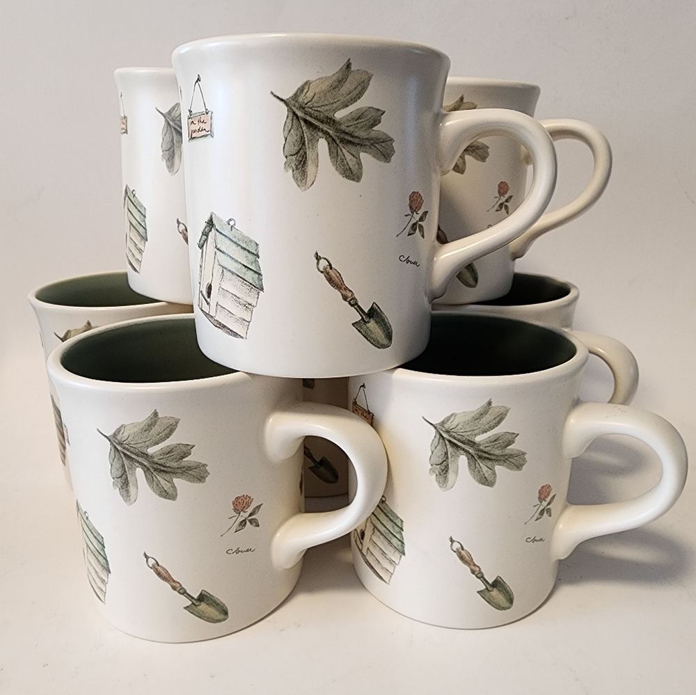 Pfaltzgraff Naturewood Coffee Mugs, set of 9